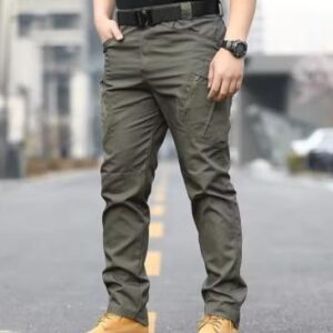 Men's Flex Ripstop Tactical Pants Water Resistant Stretch Cargo Pants